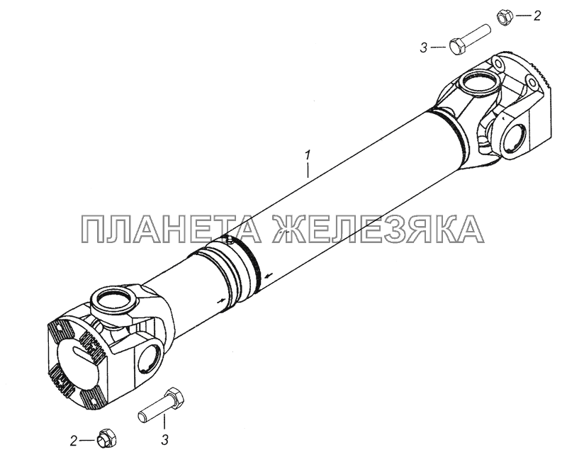 4308-2200001-51 Установка карданных валов КамАЗ-4308 (2008)